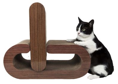 Pet Life Â¬Ã† 2-In-1 'Pill Shaped' Premium Quality Modular Kitty Cat Scratcher Lounger Lounge with Catnip