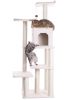 Armarkat 68-in real wood Cat Tree & Condo Scratching Post Tower, Ivory