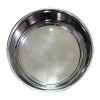 Stainless Steel Pet Bowl with Anti Skid Rubber Base and Dog Design, Gray and Black