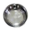 Stainless Steel Pet Bowl with Anti Skid Rubber Base and Dog Design, Gray and Pink
