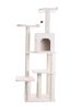 Armarkat 68-in real wood Cat Tree & Condo Scratching Post Tower, Ivory