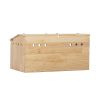 Middle Transparent Wooden Hamster Cage;  Small Animal Habitat Hutch for Large Siberian Hamster; Gerbils; Little Rabbits;  Natural