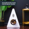 Key Largo Cat Scratcher, Modern Design, Triangle, Corrugated Cardboard Playhouse, Lounger, Keep Your Pet Happy and Healthy - White