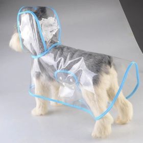 Pet Raincoat Dog Small Dog (Option: Blue-3XL)